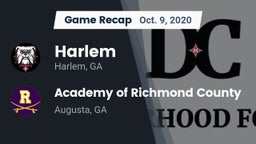 Recap: Harlem  vs. Academy of Richmond County  2020