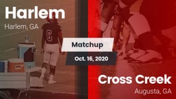 Matchup: Harlem  vs. Cross Creek  2020