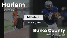 Matchup: Harlem  vs. Burke County  2020