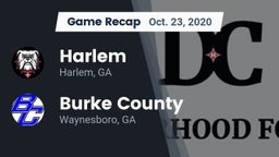 Recap: Harlem  vs. Burke County  2020