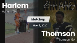 Matchup: Harlem  vs. Thomson  2020
