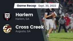 Recap: Harlem  vs. Cross Creek  2022