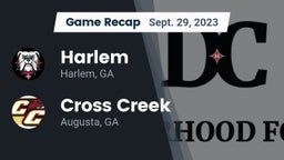 Recap: Harlem  vs. Cross Creek  2023