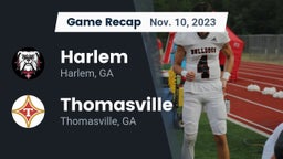 Recap: Harlem  vs. Thomasville  2023