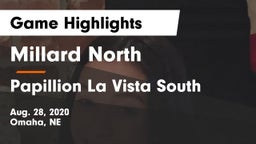 Millard North   vs Papillion La Vista South  Game Highlights - Aug. 28, 2020