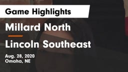 Millard North   vs Lincoln Southeast  Game Highlights - Aug. 28, 2020