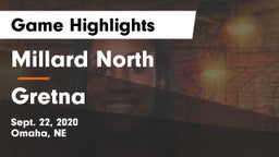 Millard North   vs Gretna  Game Highlights - Sept. 22, 2020