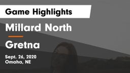 Millard North   vs Gretna Game Highlights - Sept. 26, 2020