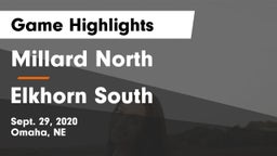 Millard North   vs Elkhorn South  Game Highlights - Sept. 29, 2020