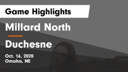 Millard North   vs Duchesne  Game Highlights - Oct. 16, 2020