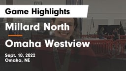 Millard North   vs Omaha Westview  Game Highlights - Sept. 10, 2022