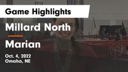 Millard North   vs Marian  Game Highlights - Oct. 4, 2022