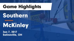 Southern  vs McKinley  Game Highlights - Jan 7, 2017