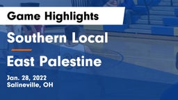 Southern Local  vs East Palestine  Game Highlights - Jan. 28, 2022