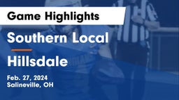 Southern Local  vs Hillsdale  Game Highlights - Feb. 27, 2024