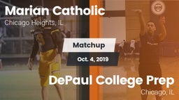 Matchup: Marian Catholic vs. DePaul College Prep  2019