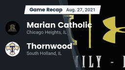 Recap: Marian Catholic  vs. Thornwood  2021