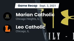 Recap: Marian Catholic  vs. Leo Catholic  2021