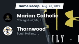 Recap: Marian Catholic  vs. Thornwood  2022