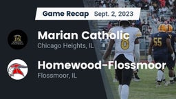 Recap: Marian Catholic  vs. Homewood-Flossmoor  2023