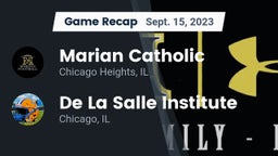 Recap: Marian Catholic  vs. De La Salle Institute 2023