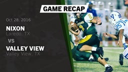 Recap: Nixon  vs. Valley View  2016