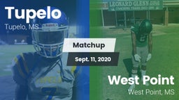 Matchup: Tupelo  vs. West Point  2020