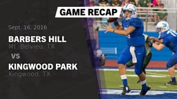 Recap: Barbers Hill  vs. Kingwood Park  2016