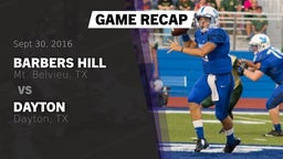 Recap: Barbers Hill  vs. Dayton  2016