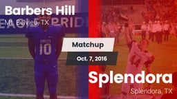 Matchup: Barbers Hill High vs. Splendora  2016