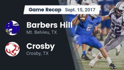 Recap: Barbers Hill  vs. Crosby  2017