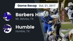 Recap: Barbers Hill  vs. Humble  2017