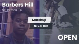 Matchup: Barbers Hill High vs. OPEN 2017