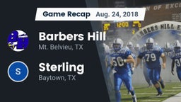 Recap: Barbers Hill  vs. Sterling  2018