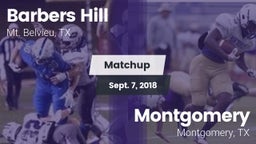 Matchup: Barbers Hill High vs. Montgomery  2018