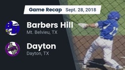 Recap: Barbers Hill  vs. Dayton  2018