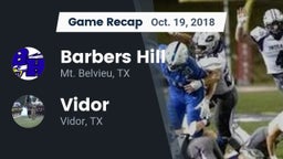 Recap: Barbers Hill  vs. Vidor  2018