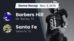 Recap: Barbers Hill  vs. Santa Fe  2018