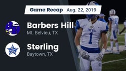 Recap: Barbers Hill  vs. Sterling  2019