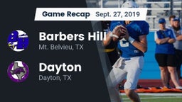 Recap: Barbers Hill  vs. Dayton  2019