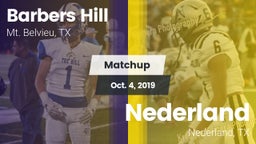 Matchup: Barbers Hill High vs. Nederland  2019