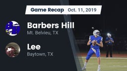 Recap: Barbers Hill  vs. Lee  2019