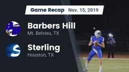 Recap: Barbers Hill  vs. Sterling  2019