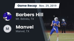 Recap: Barbers Hill  vs. Manvel  2019