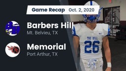 Recap: Barbers Hill  vs. Memorial  2020