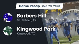 Recap: Barbers Hill  vs. Kingwood Park  2020
