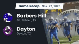 Recap: Barbers Hill  vs. Dayton  2020