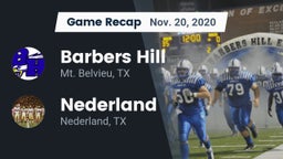 Recap: Barbers Hill  vs. Nederland  2020