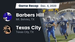 Recap: Barbers Hill  vs. Texas City  2020