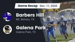 Recap: Barbers Hill  vs. Galena Park  2020